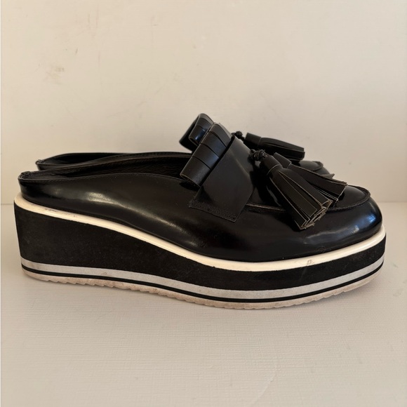 Jeffrey Campbell Belamy platform slip on tassel loafer mules women size 9 - Picture 3 of 12